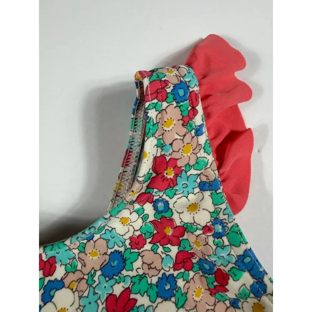 Mini Boden Baby Floral Ruffle One Piece Swimsuit 18–24 Months